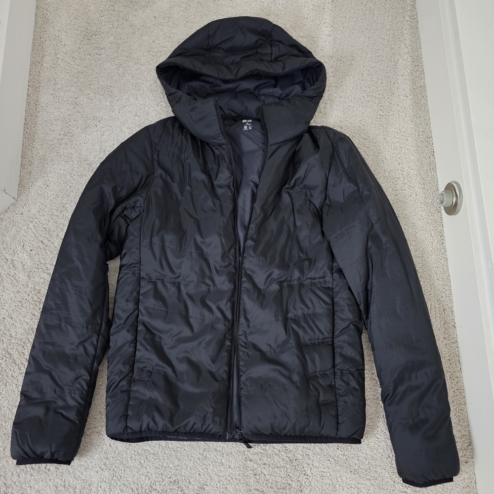 Uniqlo Black Hooded Jacket For Women